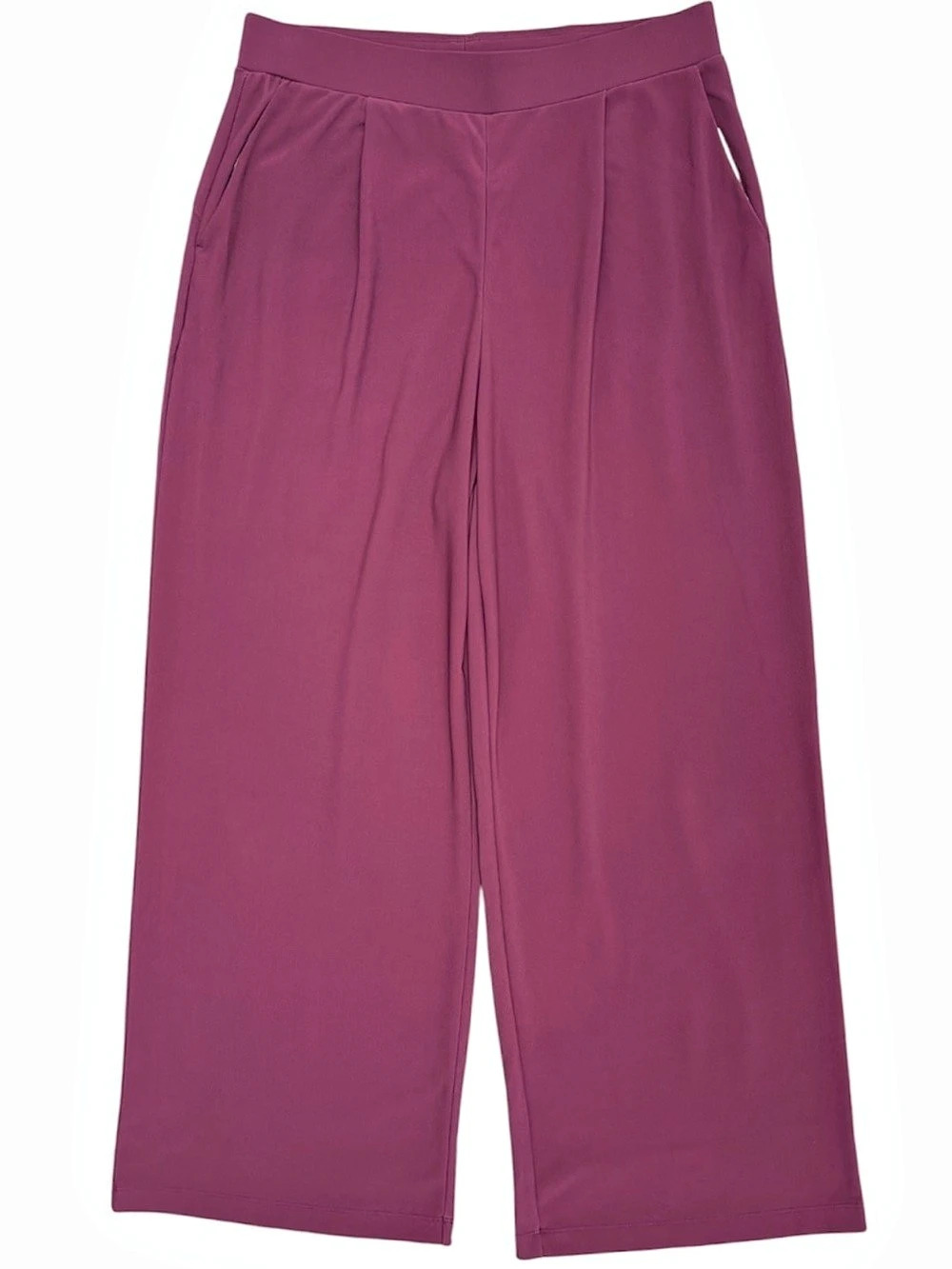 Halara High-Waisted Wide-Leg Pleated Trouser Pants Size Large